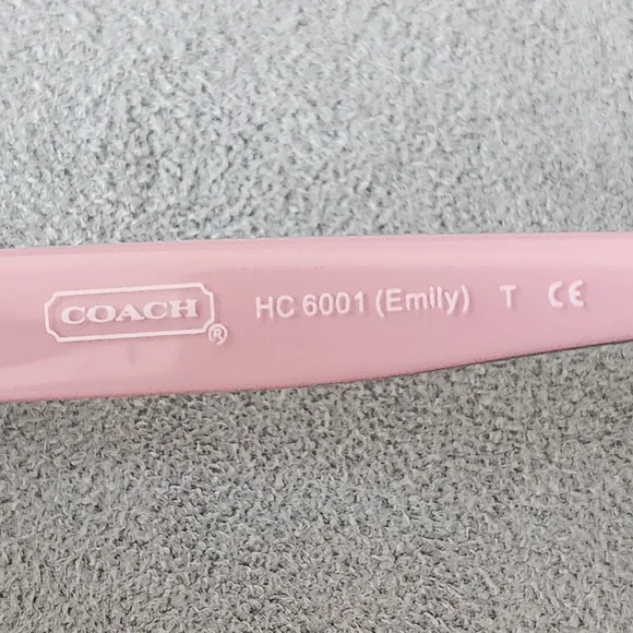 Coach eyeglasses frame women's black Emily slim rectangle optical HC 6001 logo